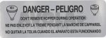 CAUTION-HOPPER LABEL