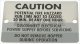 caution fire label