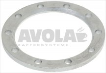 ALUMINIUM FLANGE-COVER 10 HOLES