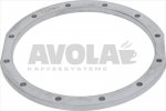 ALUMINIUM FLANGE-COVER 12 HOLES
