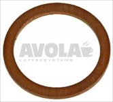 COPPER FLAT GASKET ø 17x13,1x1 mm