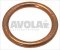 round copper gasket o 24x18 4x2 5 mm