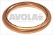 round copper gasket o 23x17x3 mm 3 8 zoll