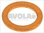 COPPER FLAT GASKET ø 13x8x1 mm