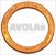 copper flat gasket o 14x10x1 mm