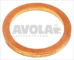 COPPER FLAT GASKET ø 26x20x2 mm