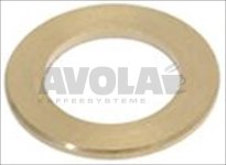 BRASS WASHER  ø 12x8x1 mm