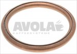 COPPER ROUND GASKET ø 32x26x3 mm