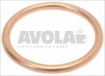 ROUND COPPER GASKET  ø 26x21,4x2 mm