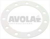 BOILER GASKET ø 191x139x3 mm