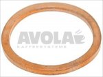 FLAT COPPER GASKET ø 22x18x1,5 mm