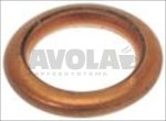ROUND COPPER GASKET ø 10x6,4x2 mm