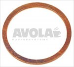 FLAT COPPER GASKET ø 24x21x1 mm