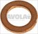 copper flat gasket o 10x6x1 mm