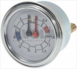 Manometer für Kessel- Pumpe ø 60 mm Brasilia
