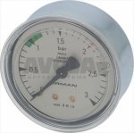 BOILER PRESSURE GAUGE ø 62 mm 0÷3 bar