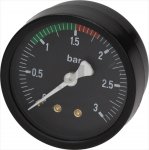 BOILER PRESSURE GAUGE ø 60 mm 0÷3 bar