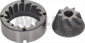 CONICAL GRINDING BURRS COMPAK (PAIR) RH