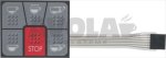 PUSH-BUTTON PANEL MEMBRANE 6 BUTTONS