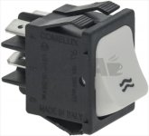 WHITE BIPOLAR PUSH-BUTTON 16A 250V