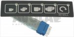 Tastaturmembran 5 Tasten (nicht mehr lieferbar)