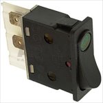 BLACK BIPOLAR SWITCH 16A 250V