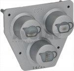 PUSH-BUTTON PANEL MEMBRANE 3 BUTTONS