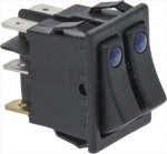 DOUBLE BLACK SWITCH 16A 250V