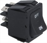 BLACK BIPOLAR SWITCH 16A 250V