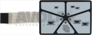 PUSH-BUTTON PANEL MEMBRANE 5 BUTTONS