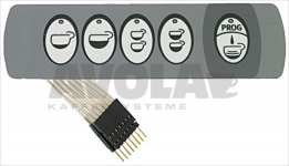 PUSH-BUTTON PANEL MEMBRANE 5 BUTTONS