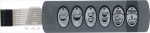PUSH-BUTTON PANEL MEMBRANE 6 BUTTONS