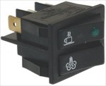 DOUBLE BLACK SWITCH 16A 120/230V