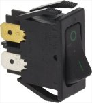BLACK BIPOLAR SWITCH 16A 250V