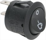 BLACK MONOPOLAR SWITCH 10A 250V