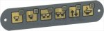 PUSH-BUTTON PANEL MEMBRANE 6 BUTTONS
