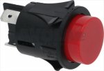 RED BIPOLAR PUSH BUTTON 16A 250V