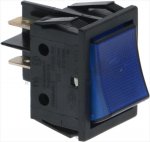 BLUE BIPOLAR SWITCH 16A 250V