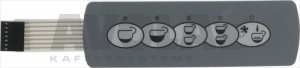 PUSH-BUTTON PANEL MEMBRANE 5 BUTTONS