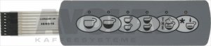 PUSH-BUTTON PANEL MEMBRANE 6 BUTTONS