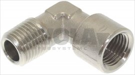 NICHEL PLATEDL-FITTING ø 1/4 A-1/4 I
