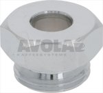 STUFFING GLAND CHROME-PLATED FITTING