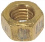 BRASS HEXAGONAL NUT M8 UNI 5587
