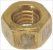 brass hexagonal nut m8 uni 5587