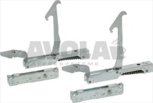 RIGHT/LEFT HINGE KIT WITH ROLLER HOLDER