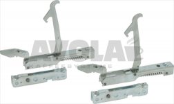 RIGHT/LEFT HINGE KIT WITH ROLLER HOLDER