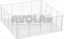 GLASS RACK 400x400x135 mm