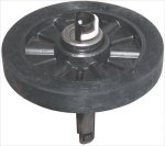 BACK WHEEL FOR DRYER WITH AXIS