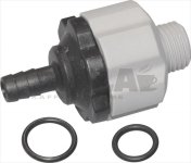 HOSE END FITTING WITH NON-RETURN VALVE