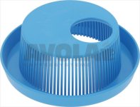 DRAIN FILTER WITH OVERFLOW HOUSING